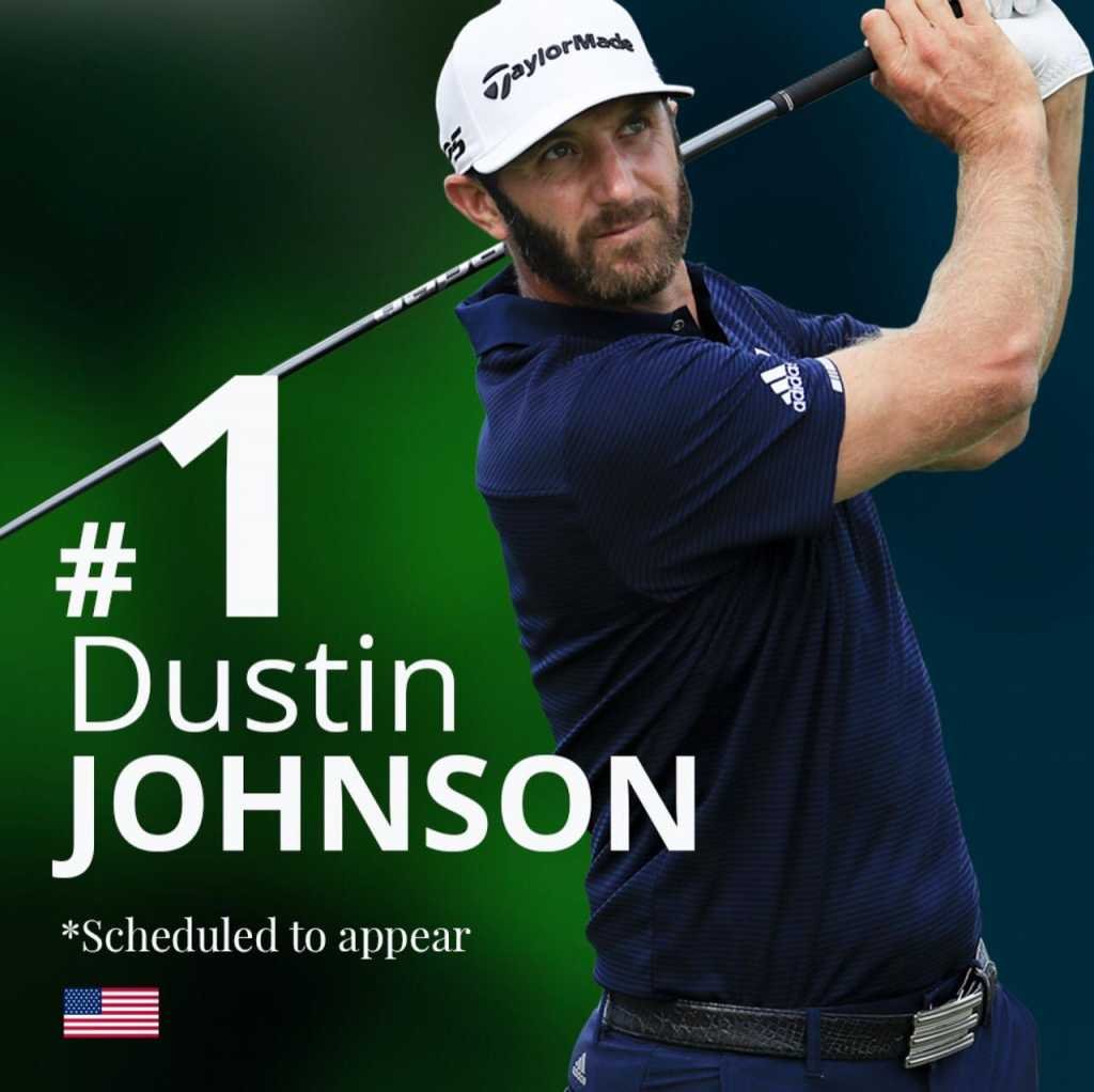 Dustin Johnson confirmado