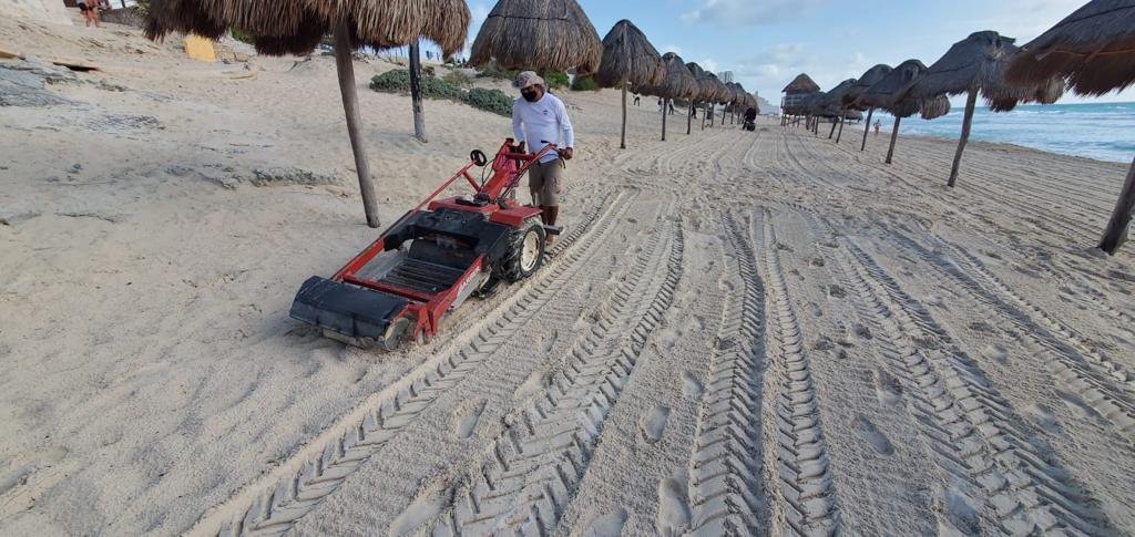 Gobierno Municipal reporta atención para mantener playas libres de sargazo