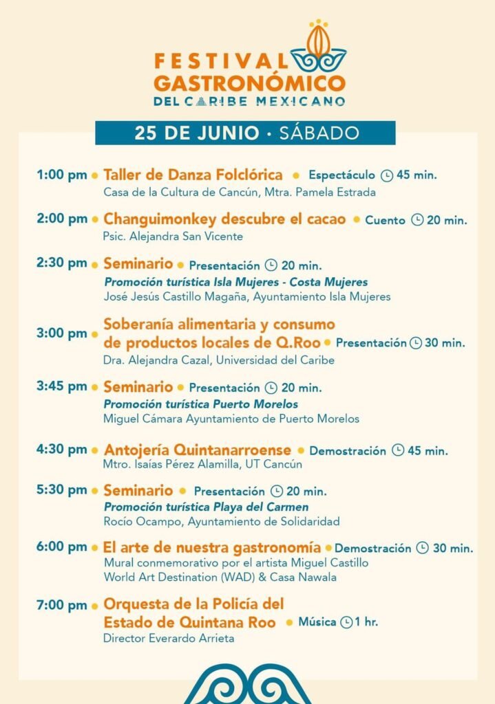 Destinos de Quintana Roo serán promovidos por el 1er Festival Gastronómico del Caribe Mexicano