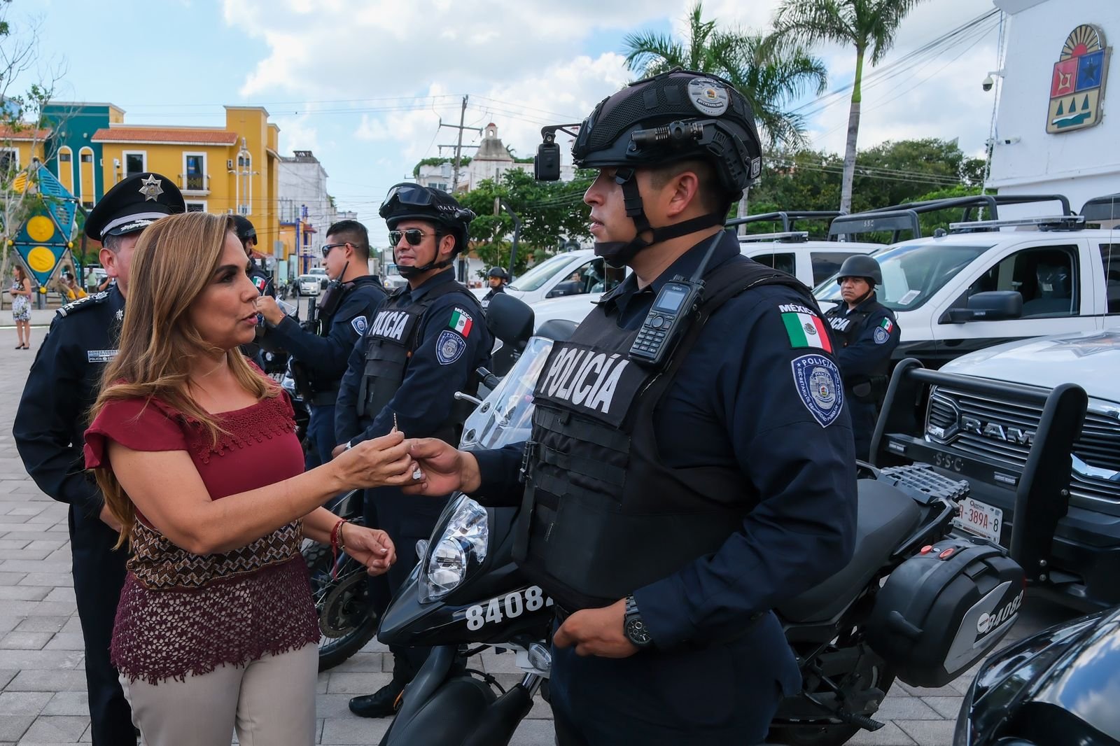 Mara Lezama Fortalece La Seguridad En Solidaridad Entrega De Patrullas