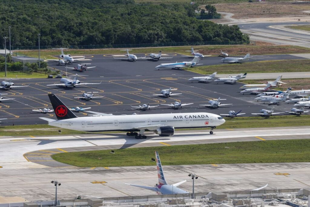 avión de air canadá