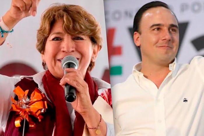 Delfina Gómez y Manolo Jiménez