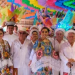 Mara Lezama en la fiesta de El Cedral