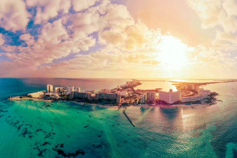 vista aérea de cancún