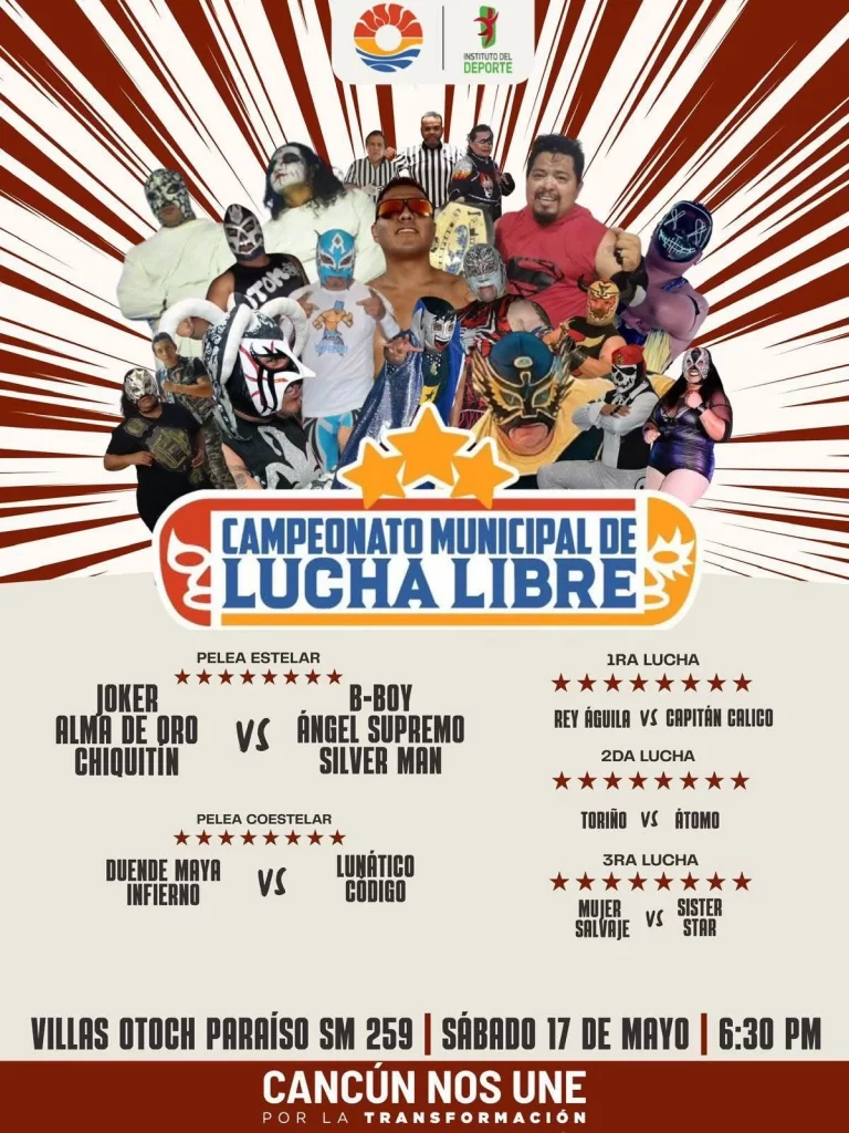 Gobierno De BJ Invita A Tercera Eliminatoria Del Campeonato Municipal De Lucha Libre