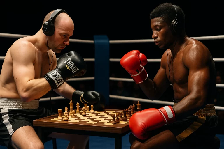 Un deporte bien raro: el ajedrez boxeo, donde el cerebro y los puños se enfrentan