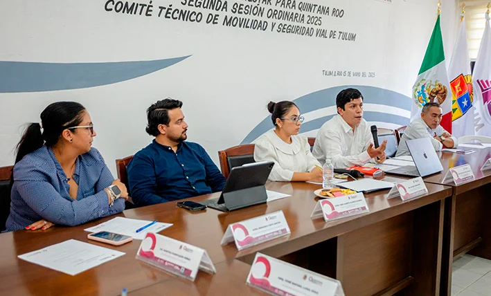 IMOVEQROO encabeza Segunda Sesión Ordinaria del Comité Técnico de Movilidad y Seguridad Vial de Tulum
