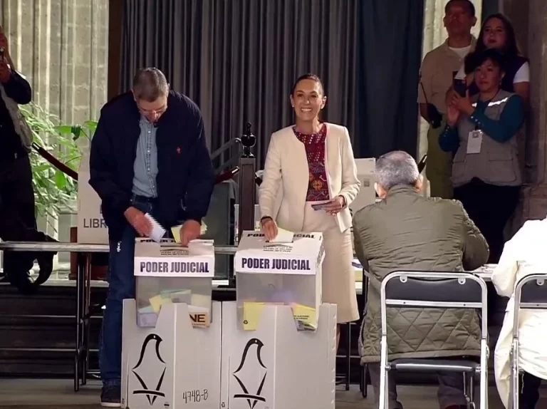 Votación de la presidenta de México