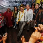 Hugo Aguilar celebra con pueblos originarios su llegada a la Suprema Corte